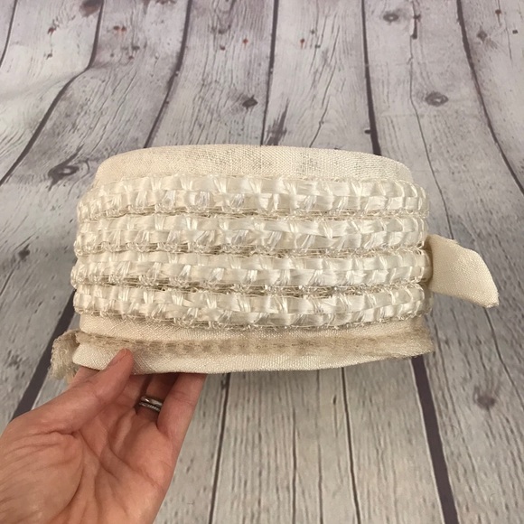 Vintage Pillbox Off-white Hat - Picture 9 of 12